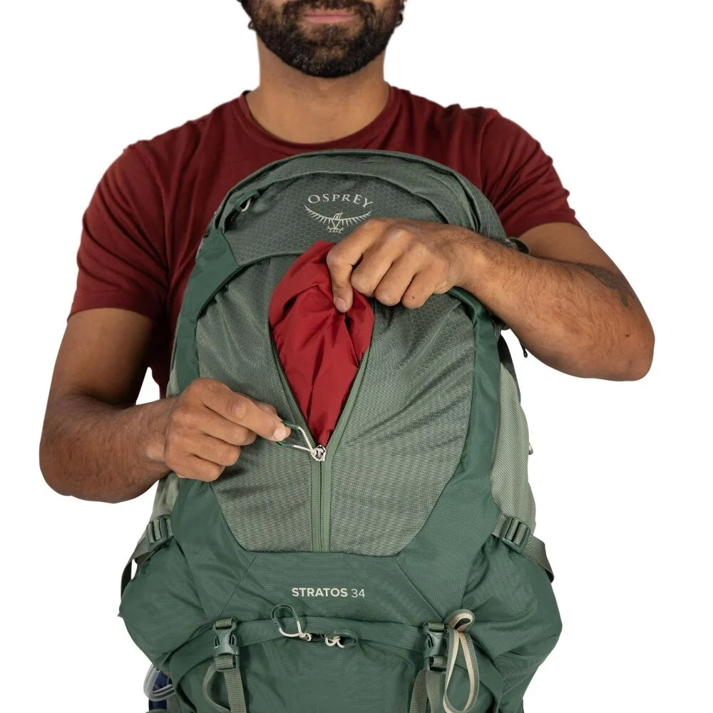 OSPREY STRATOS 34 ZAINO TREKKING 34 LITRI CON SCHIENALE STACCATO REGOLABILE - NUOVO MODELLO - Image 11