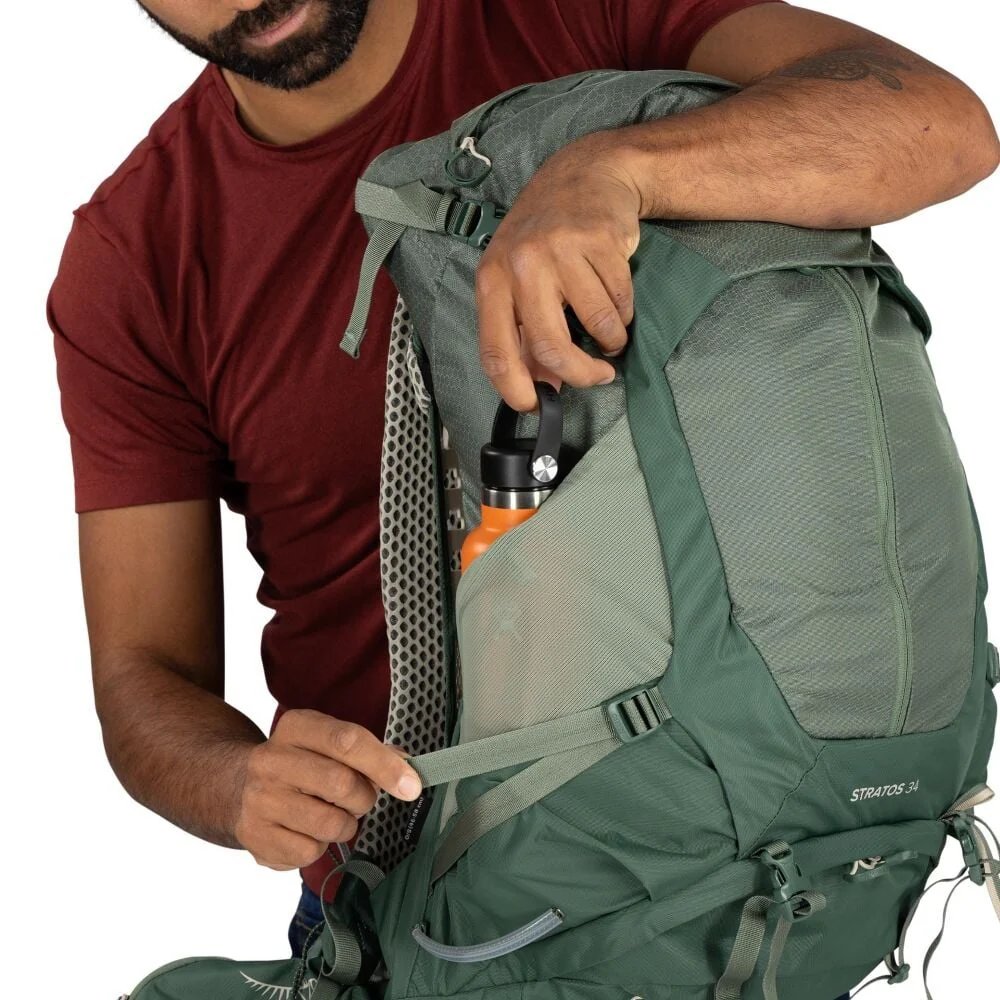 OSPREY STRATOS 34 ZAINO TREKKING 34 LITRI CON SCHIENALE STACCATO REGOLABILE - NUOVO MODELLO - Image 15