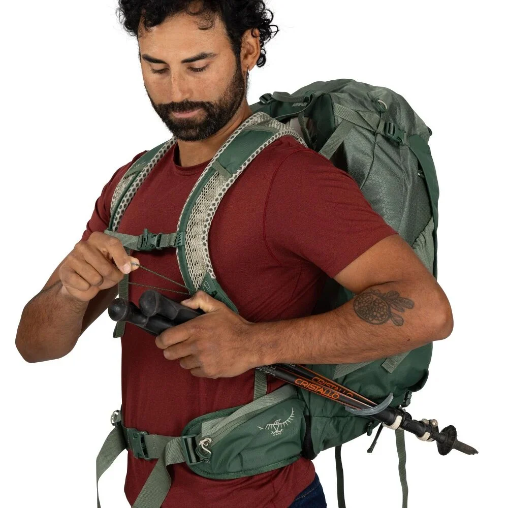 OSPREY STRATOS 34 ZAINO TREKKING 34 LITRI CON SCHIENALE STACCATO REGOLABILE - NUOVO MODELLO - Image 6