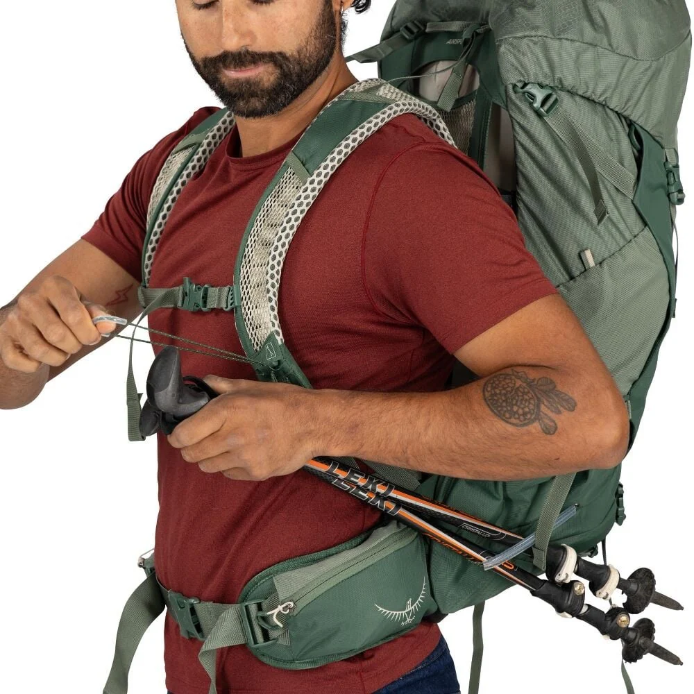 OSPREY STRATOS 44 ZAINO TREKKING 44 LITRI CON SCHIENALE STACCATO REGOLABILE - NUOVO MODELLO - Image 16