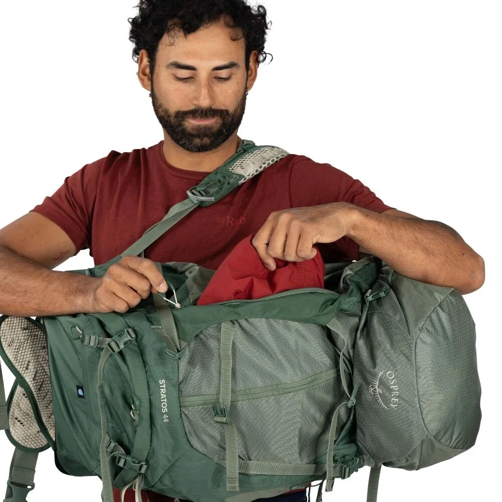 OSPREY STRATOS 44 ZAINO TREKKING 44 LITRI CON SCHIENALE STACCATO REGOLABILE - NUOVO MODELLO - Image 18