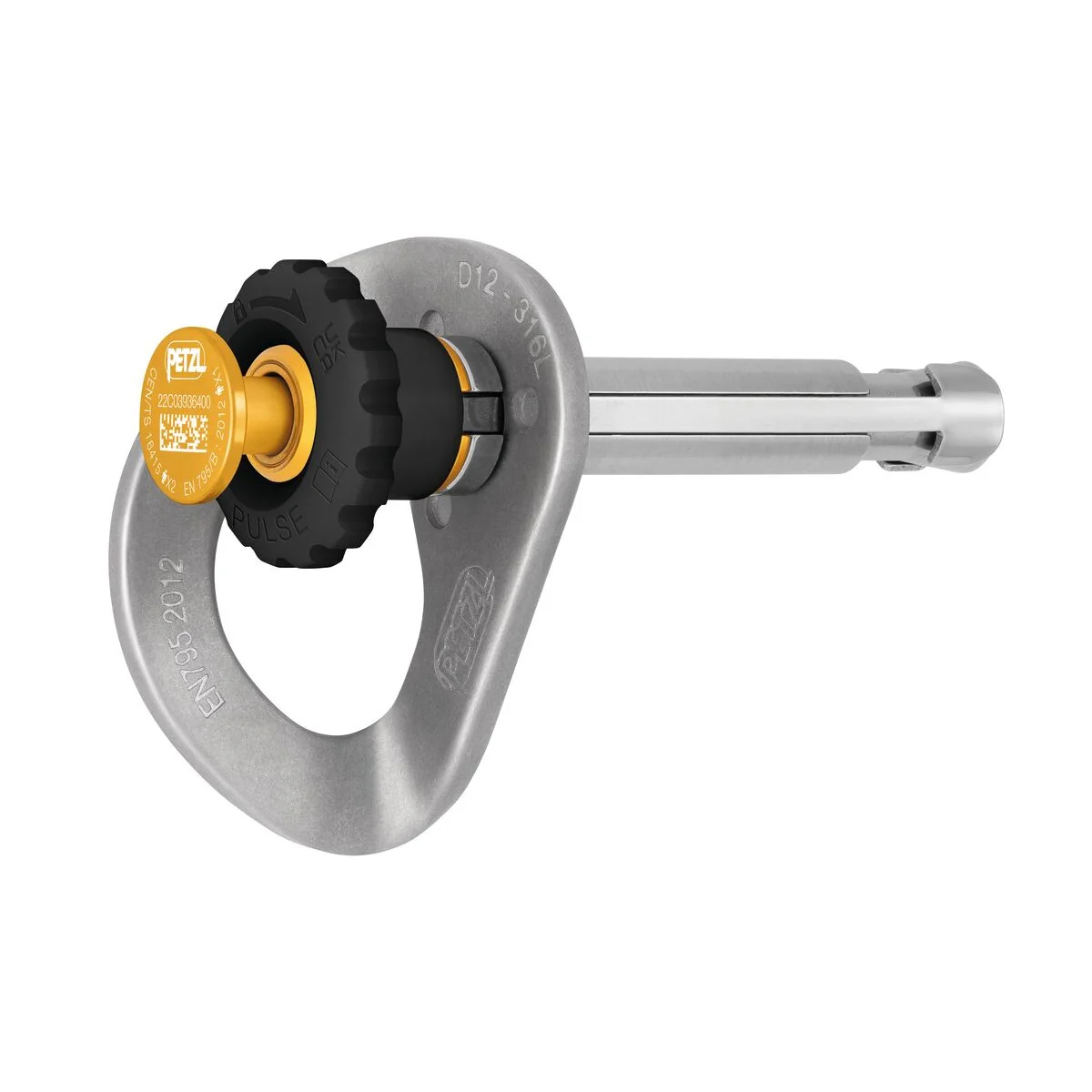 PETZL COEUR PULSE 12 mm Ancoraggio amovibile con funzione di bloccaggio