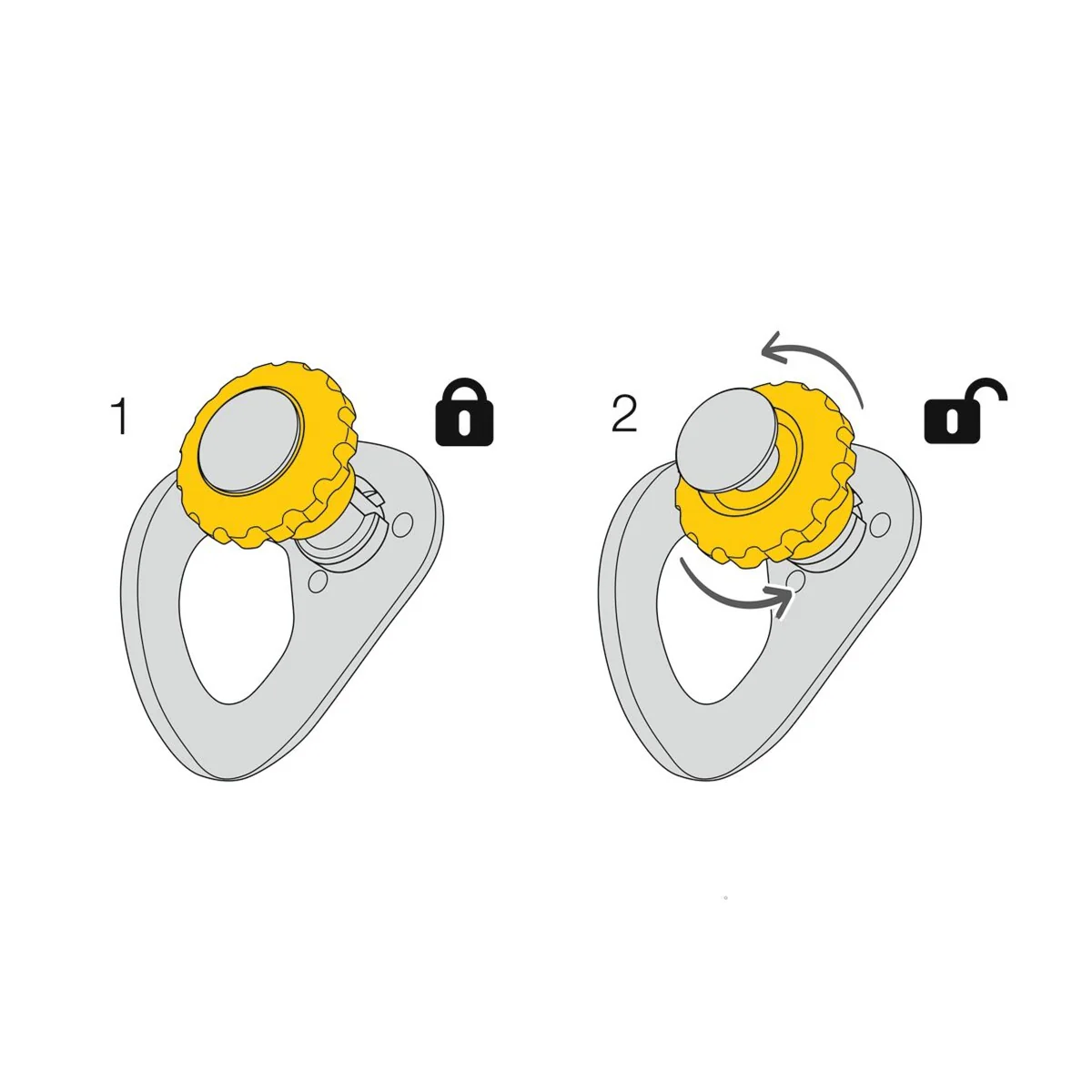 PETZL COEUR PULSE 12 mm Ancoraggio amovibile con funzione di bloccaggio - Image 3