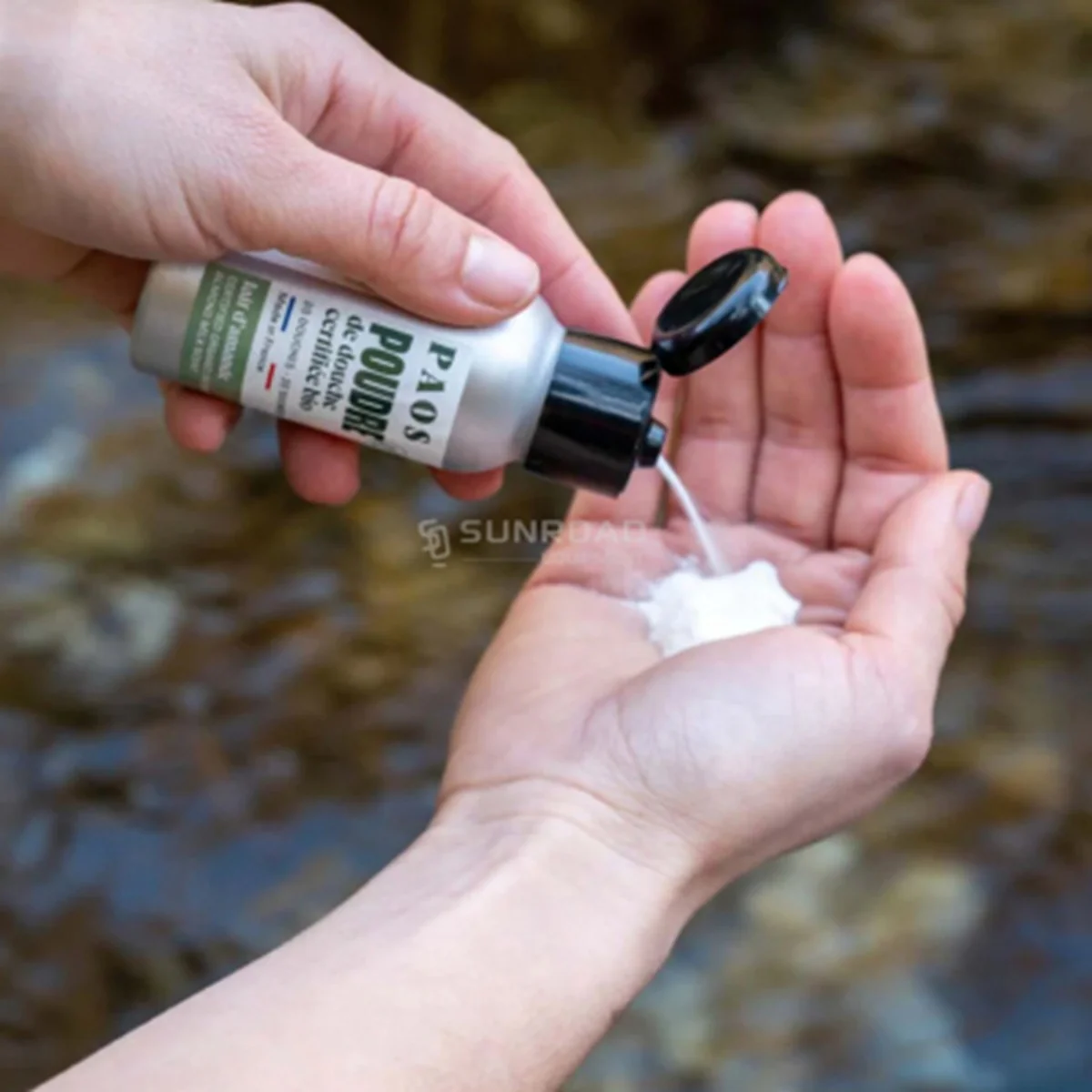 PAOS SAPONE IN POLVERE BIOLOGICO PER CORPO E CAPELLI - FLACONE DA 30g  FRAGRANZA LATTE DI MANDORLA - Image 2