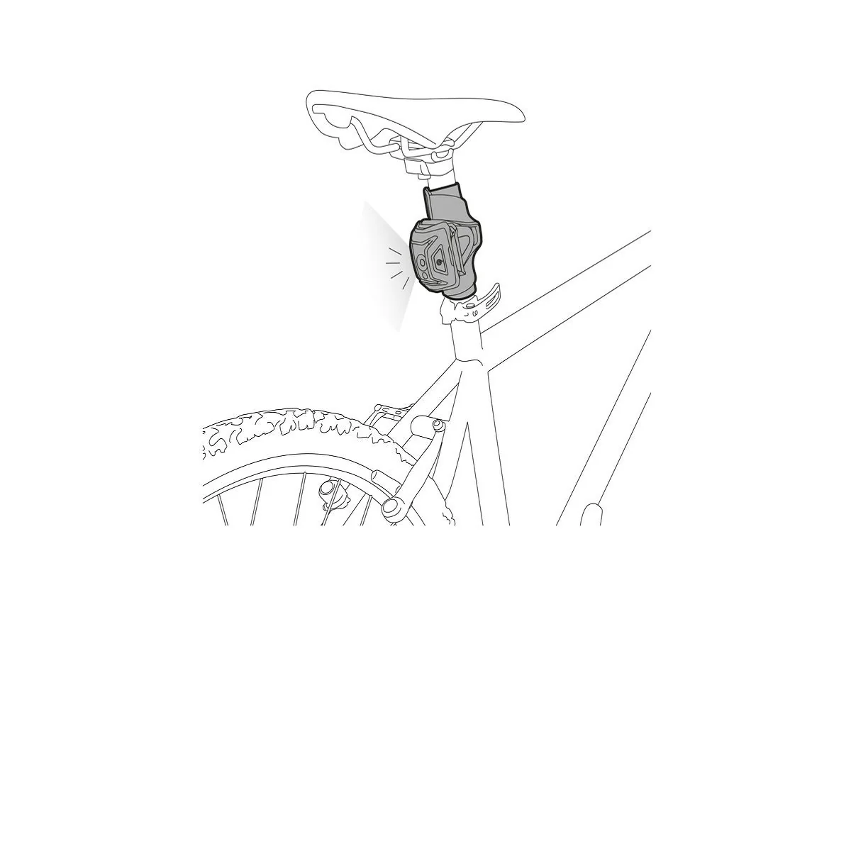 PETZL BIKE ADAPT 2 Supporto per l’attacco lampada frontale Petzl su manubrio di bicicletta o reggisella - Image 3