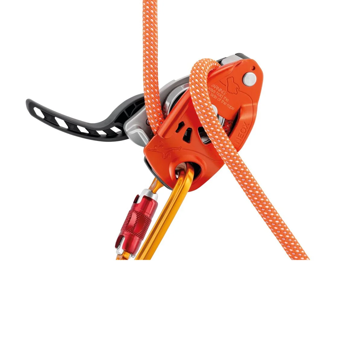 PETZL NEOX® Assicuratore con bloccaggio assistito mediante camma ottimizzato per l’arrampicata da primo - Disponibile in 3 colori - Image 5