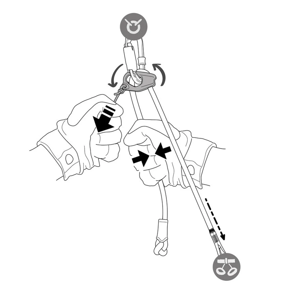 PETZL NUOVO DUAL CONNECT ADJUST Cordino doppio regolabile per l’arrampicata su vie lunghe - Image 4