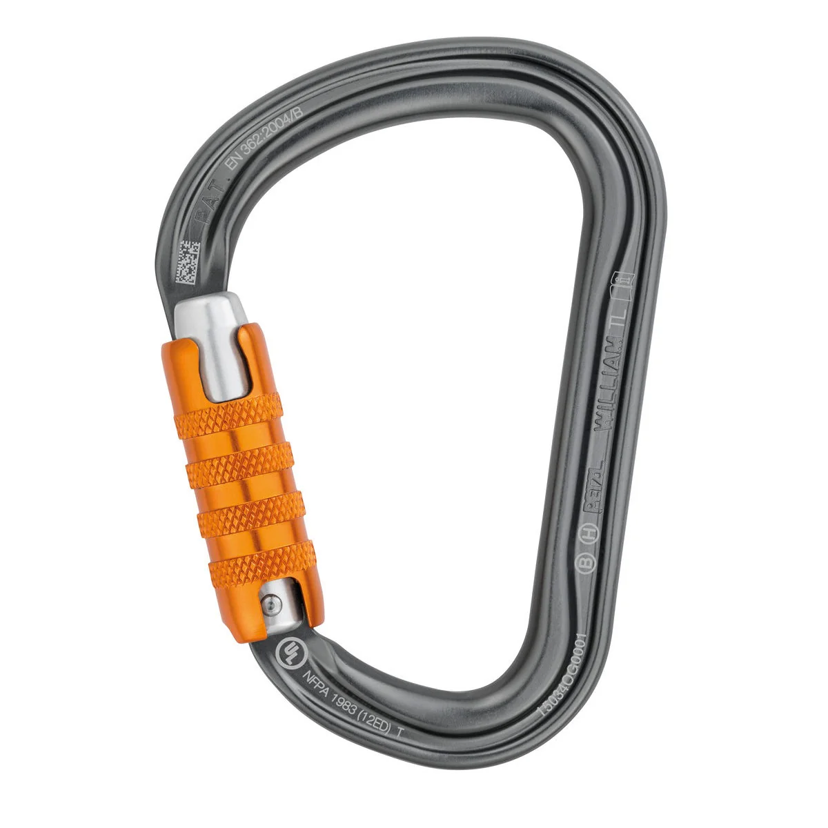 PETZL WILLIAM TRIACT-LOCK Moschettone asimmetrico leggero di grande capacità - Disponibile in 3 colori