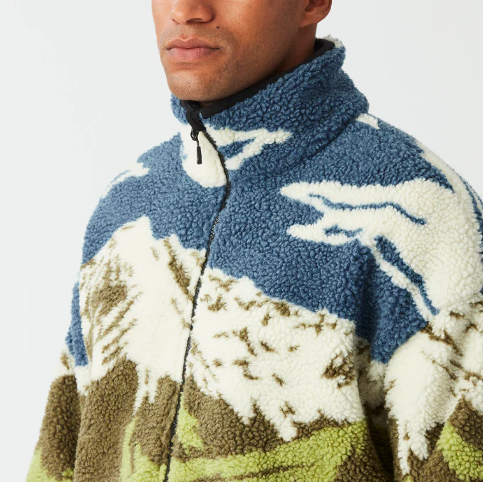 PICTURE HAFDALS ZIP FLEECE FELPA SHERPA UOMO - Image 5