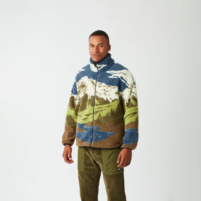 PICTURE HAFDALS ZIP FLEECE FELPA SHERPA UOMO - Image 7