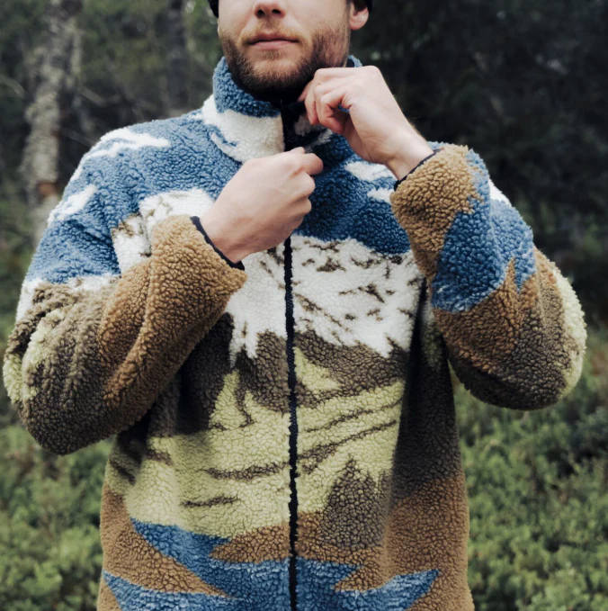 PICTURE HAFDALS ZIP FLEECE FELPA SHERPA UOMO - Image 8