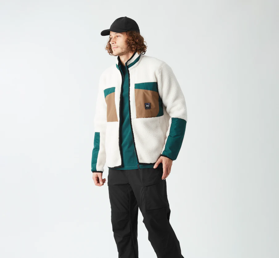 PICTURE PMBTON ZIP FLEECE FELPA SHERPA UOMO - Image 3