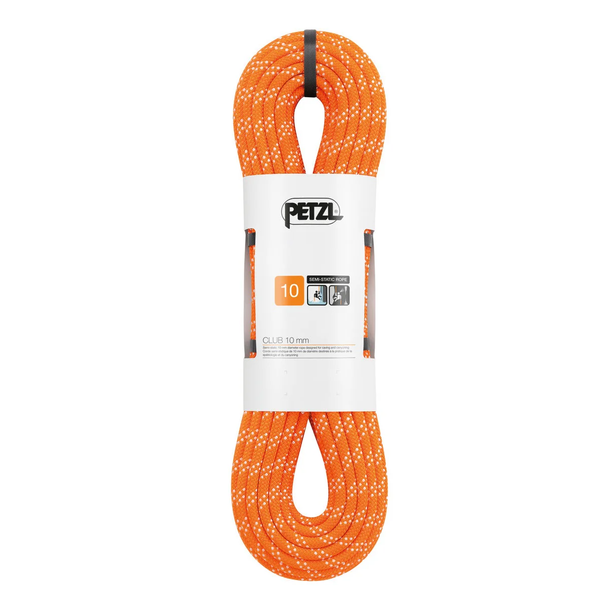 PETZL CLUB ROPE 10 MM 40 M ORANGE CORDA ELASTICA
