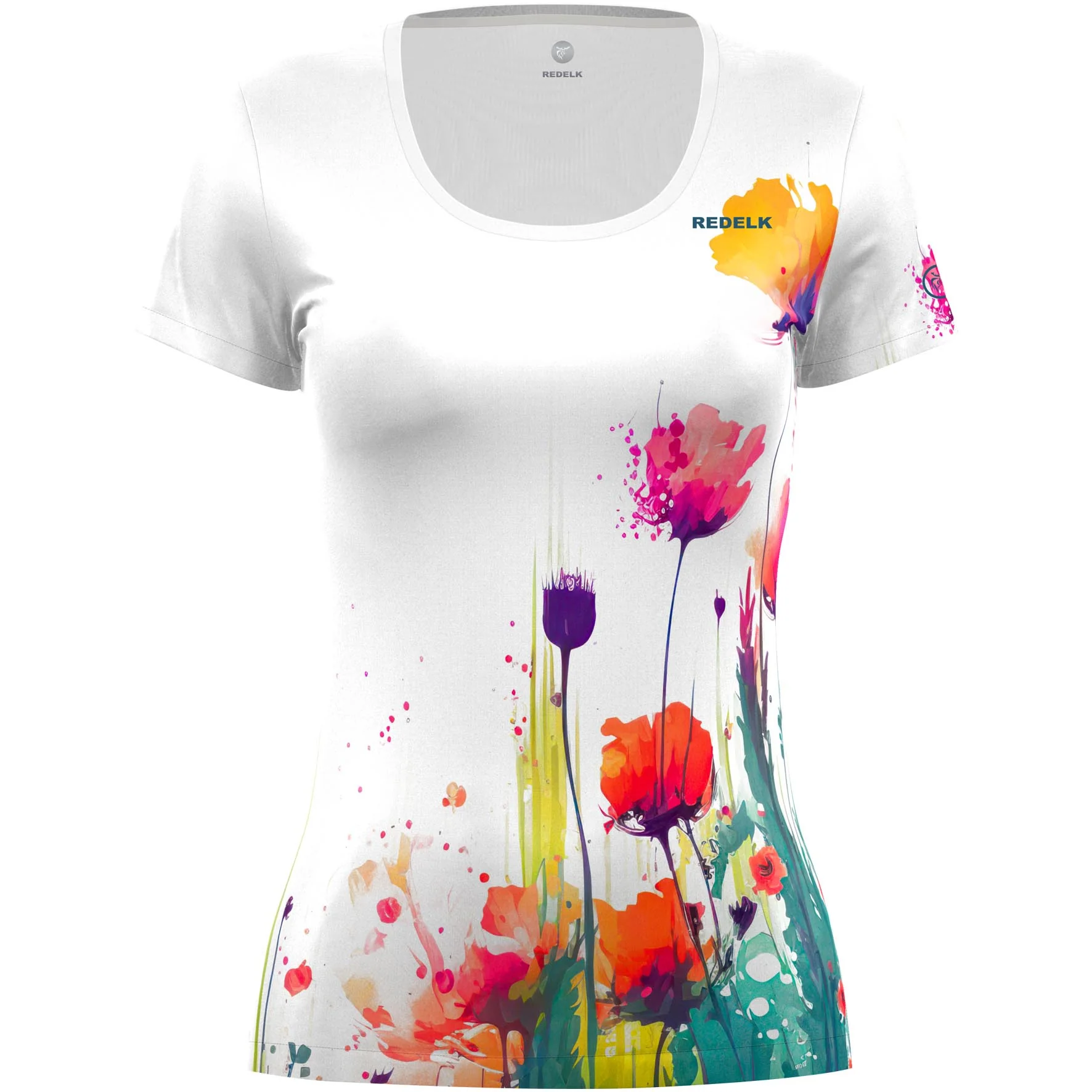 REDELK NIS-FLOWERS T-SHIRT DONNA TECNICA E TRASPIRANTE - NUOVI ARRIVI SS25 - DISPONIBILE IN 3 COLORI