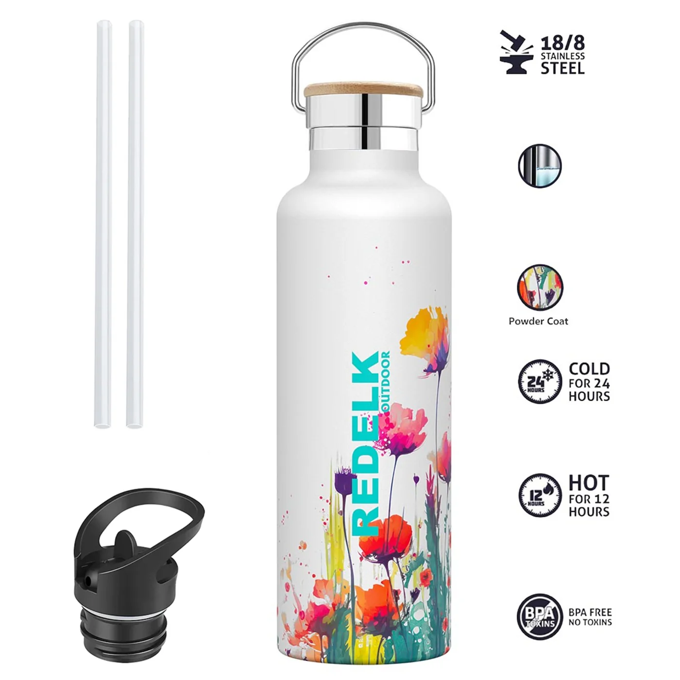 REDELK THIRSTY 750 BORRACCIA TERMICA DA 750ml - DISPONIBILE IN 2 FANTASIE - Image 2