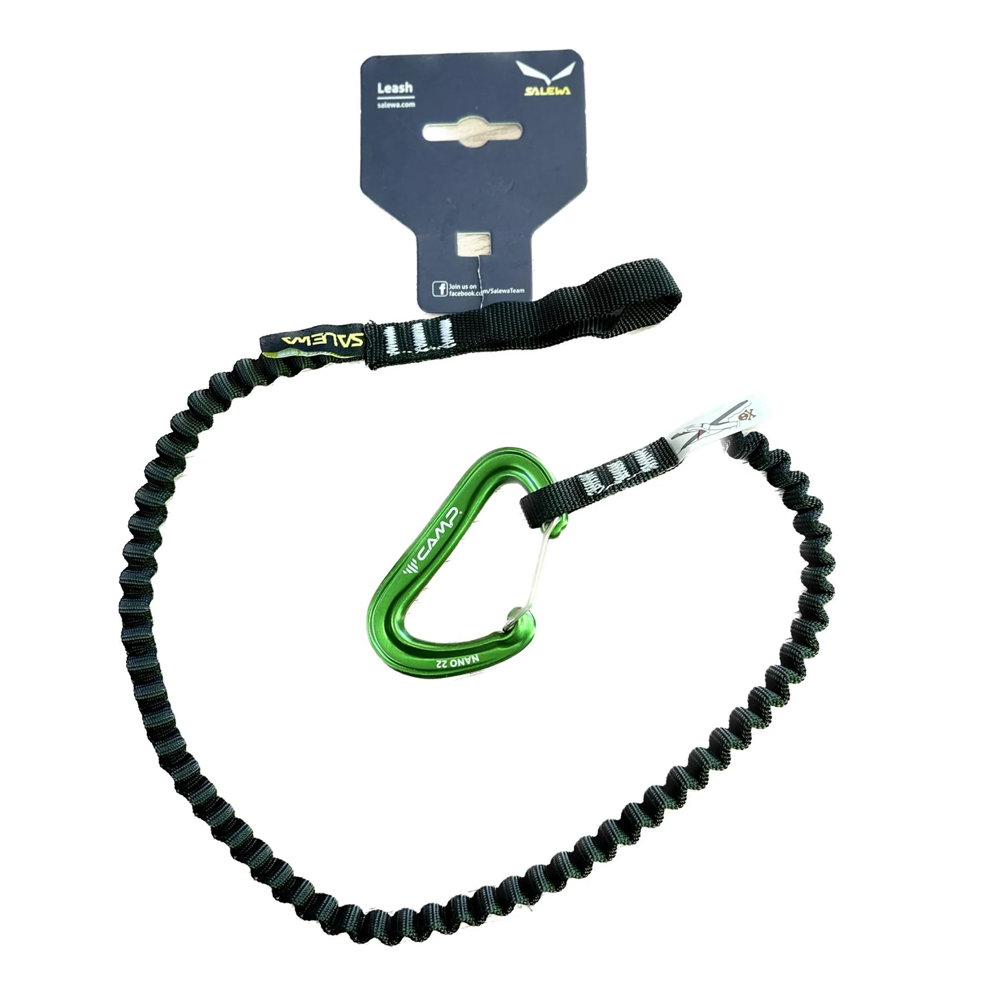 SALEWA LEASH FETTUCCIA PER PICCOZZA + MOSCHETTONE CAMP
