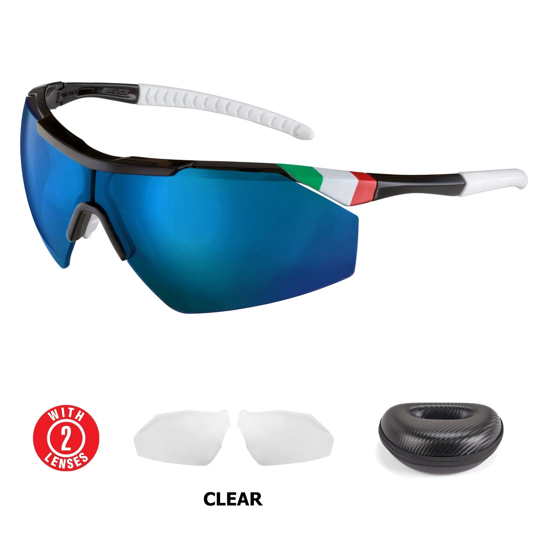 SALICE 004ITARWP OCCHIALI DA SOLE SPORTIVI CON LENTE A SPECCHIO - DISPONIBILE IN 2 COLORI - Image 2