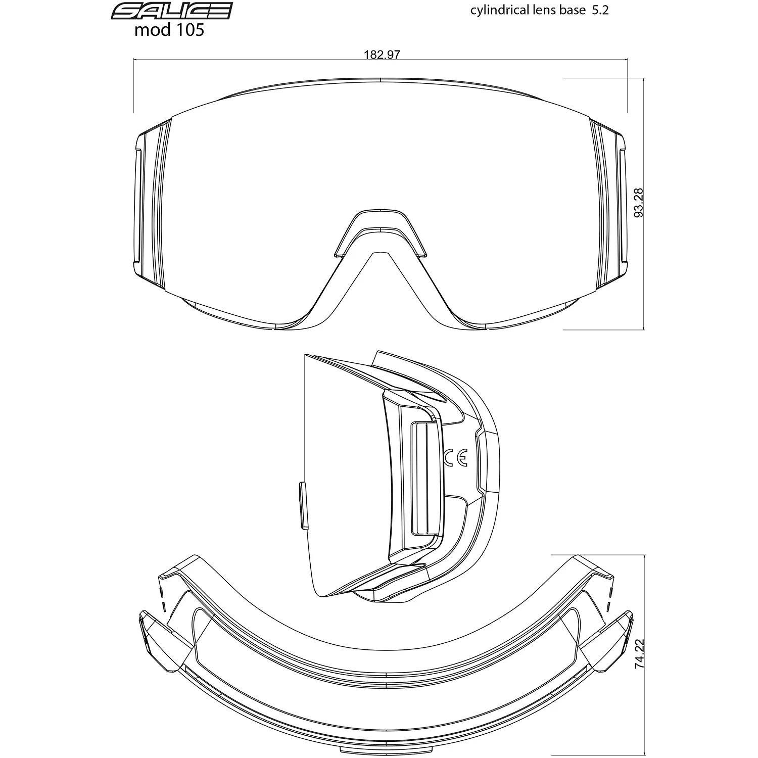 SALICE MASCHERA DA SCI 105DARWF COMODA E LEGGERA - NUOVI ARRIVI - DISPONIBILE IN 3 COLORI - Image 4