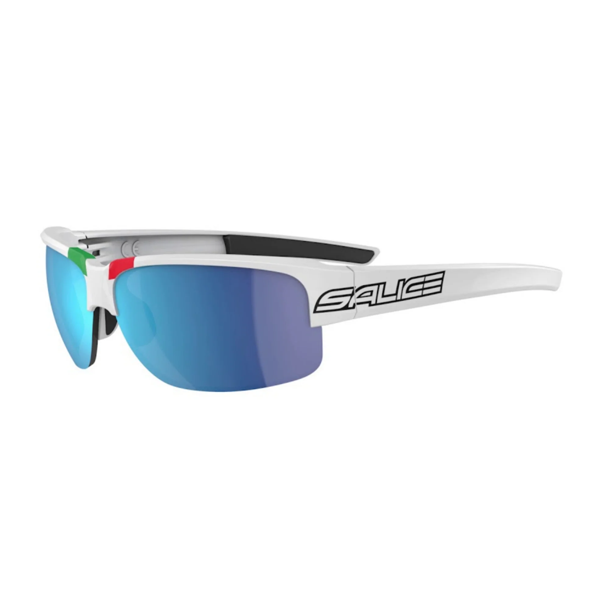 SALICE OCCHIALE DA SOLE 015ITA BIANCO ITALIA RW BLU - 3 LENTI RW + QUATTRO GHIACCIO + TRASPARENTE - Image 2