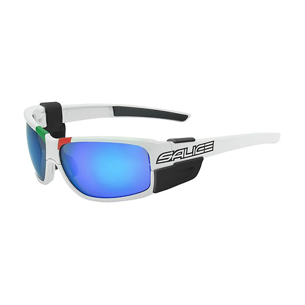 SALICE OCCHIALE DA SOLE 015ITA BIANCO ITALIA RW BLU - 3 LENTI RW + QUATTRO GHIACCIO + TRASPARENTE - Image 3