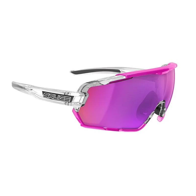 SALICE OCCHIALE DA SOLE 020 RWX CRISTALLO FUXIA/RW VIOLA DOPPIA LENTE CAT. 1-3