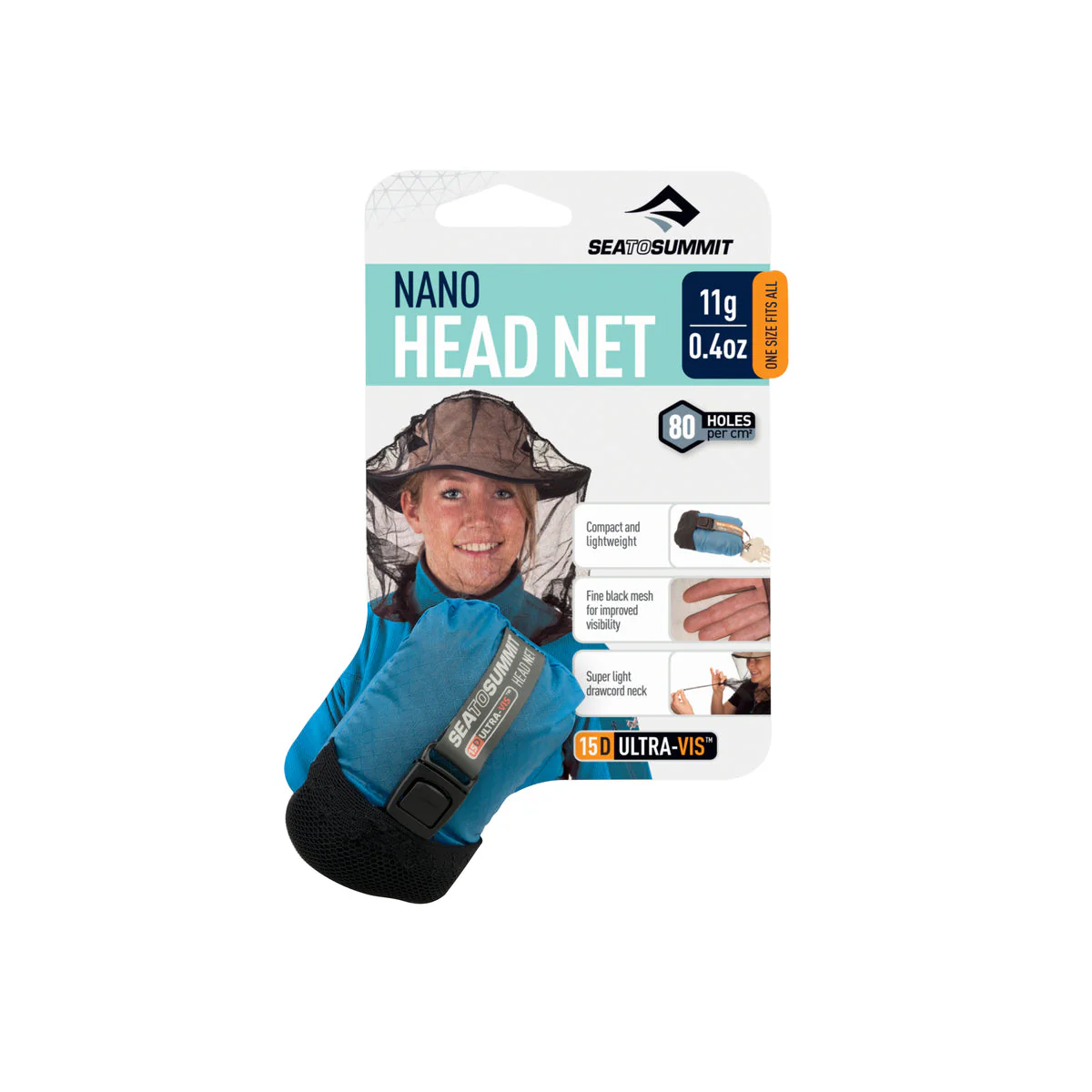 SEATOSUMMIT NANO ZANZARIERA PER TESTA TASCABILE ULTRALEGGERA E COMPATTA - Image 3