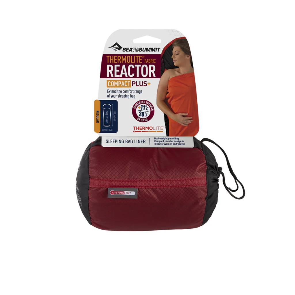SEATOSUMMIT REACTOR COMPACT PLUS SACCO LENZUOLO A MUMMIA IN THERMOLITE LEGGERO E COMPATTO - Image 2