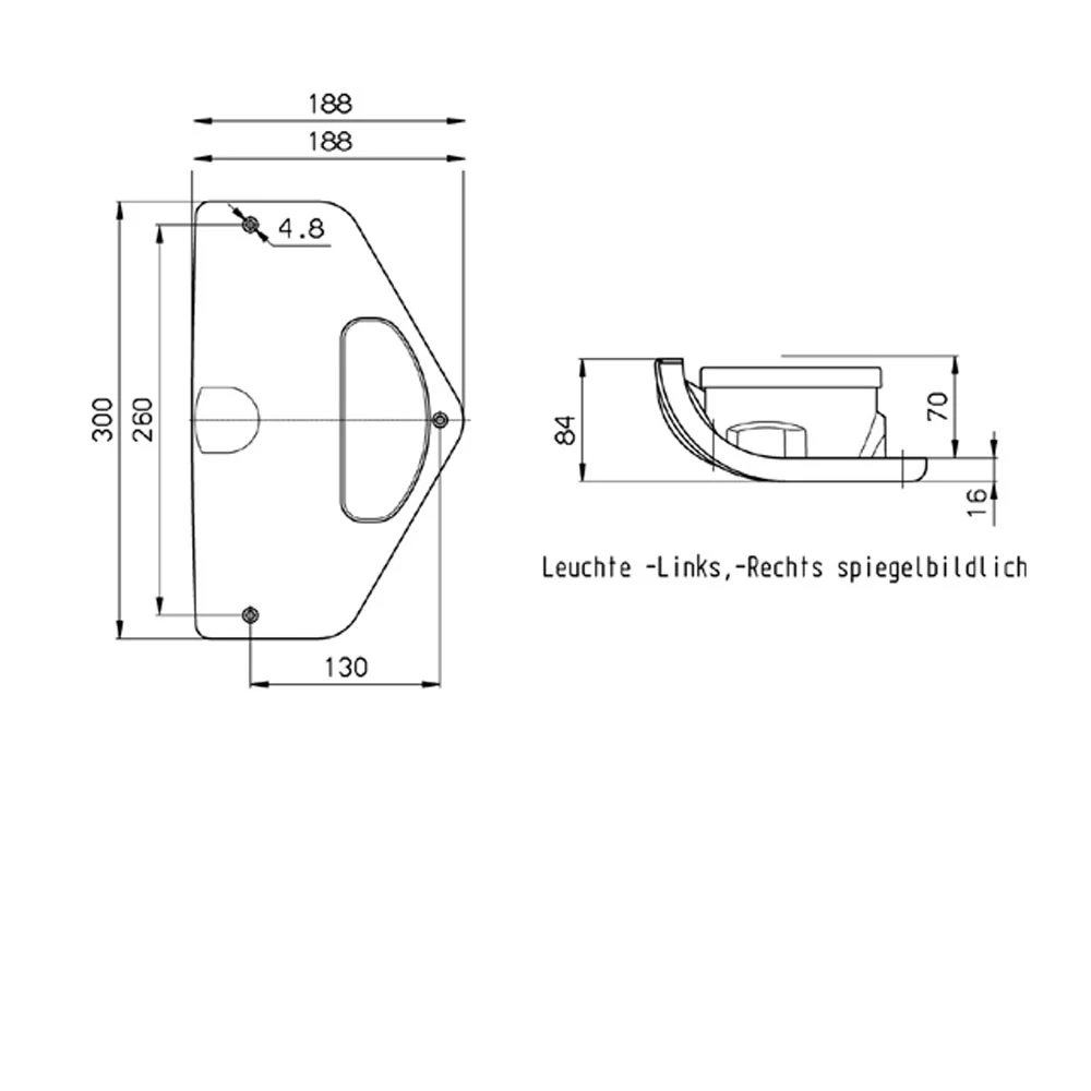 JOKON BBSNMR 2000/12V FANALE MULTIFUNZIONE SX. MODULABILE - Image 2