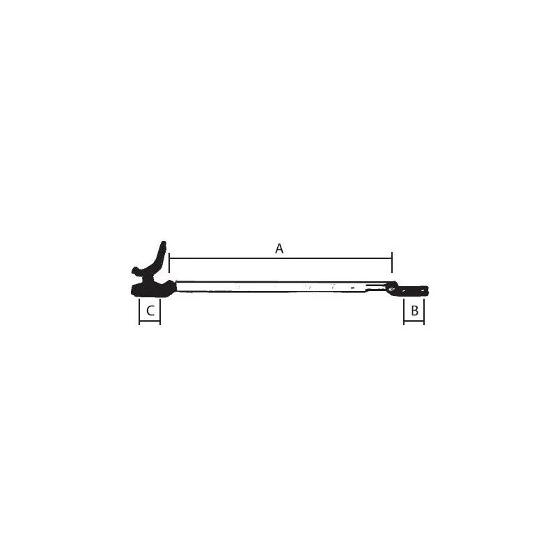 COPPIA BRACCETTI A SCATTO DX/SX A SLITTA POLYPLAS.500/650MM. - Image 5
