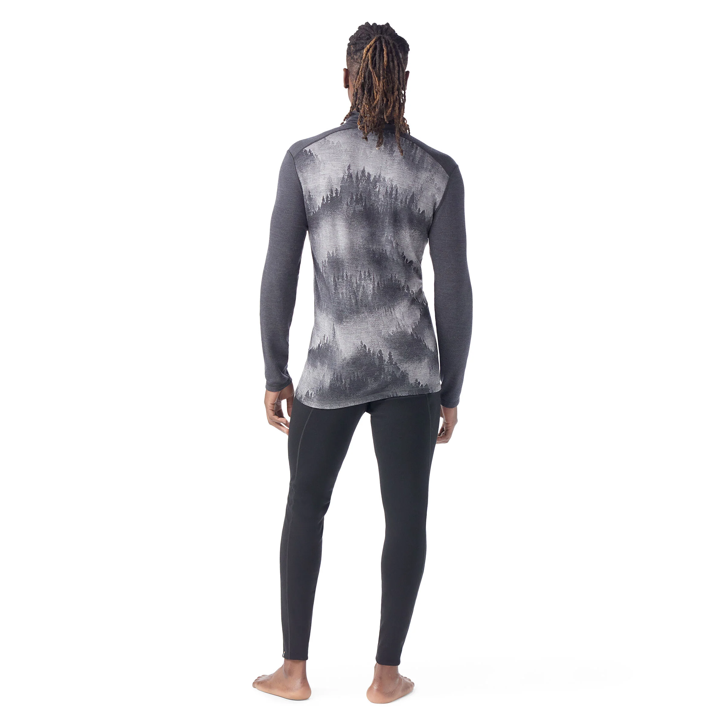 SMARTWOOL CLASSIC THERMAL MERINO MAGLIA TERMICA UOMO A MEZZA ZIP IN 100% LANA MERINO - Image 3