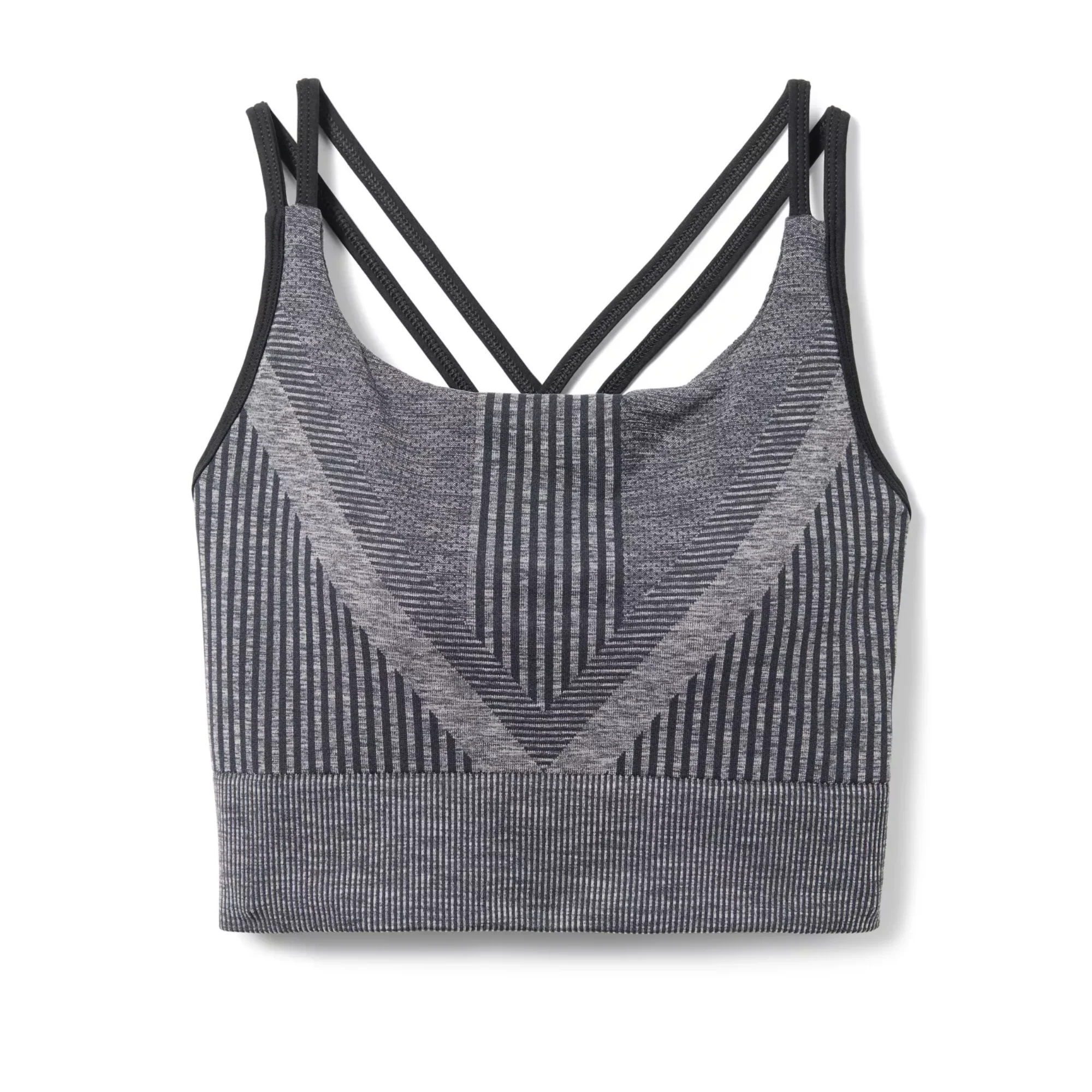 SMARTWOOL INTRAKNIT STRAP TOP TECNICO IN LANA MERINO - BLACK HEATER