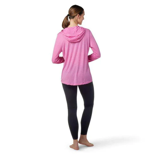 SMARTWOOL W MAGLIA LEGGERA IN LANA MERINO SPORT 120 HOODIE FIJI FLOWER HEATHER - Image 3