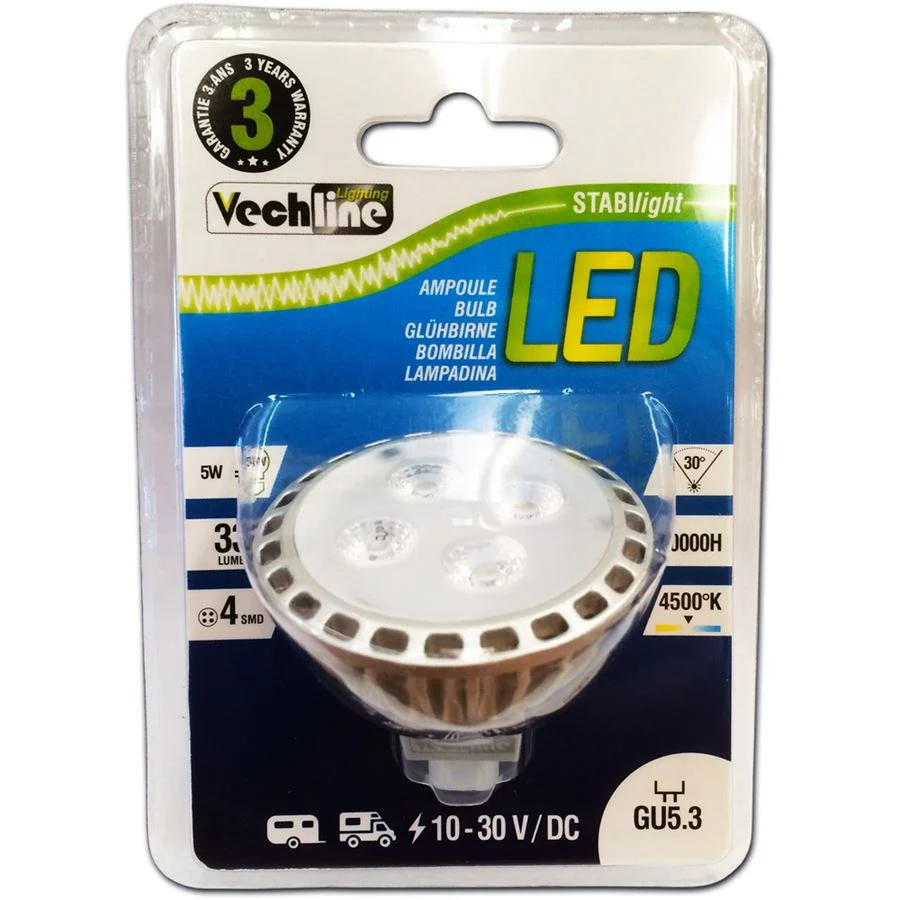 VECHLINE LAMPADINA LED 380 LUMES - ATTACCO GU 5.3 MR16 - Image 3