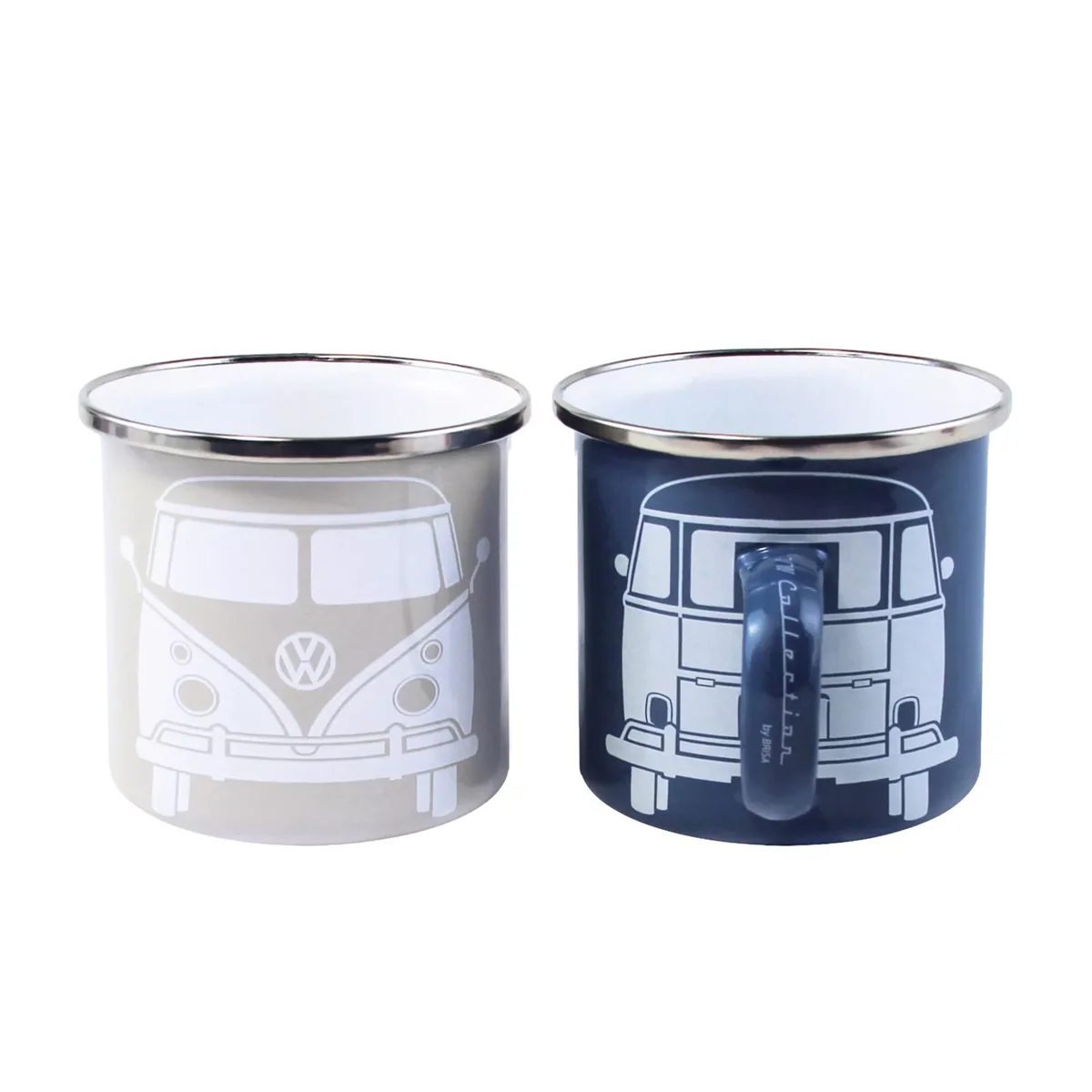 VK COLLECTION COPPIA DI TAZZE IN ACCIAIO DA 350ml - DISPONIBILE IN 2 FANTASIE - Image 3
