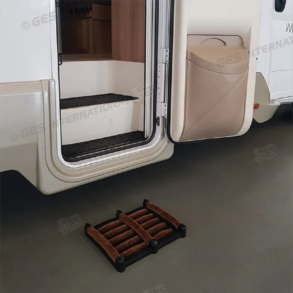 Zerbino per camper e caravan realizzato in fibra 100% naturale di cocco con fondo antiscivolo in vinile - 30x35x3cm - Image 2
